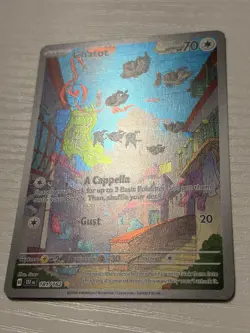 Pokemon TCG Chatot 181/162 SV05 Temporal Forces Illustration Rare Full Art Holo - Image 2