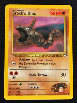 Pokemon Brock's Onix 69/132 Common (NM) - Image 1
