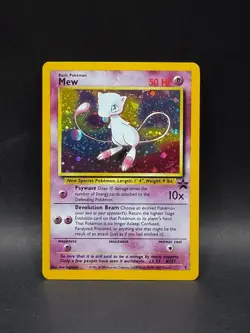 Pokemon TCG WOTC Mew Black Star Promo 9 Holo 1999 Holo Swirl NM - Image 1