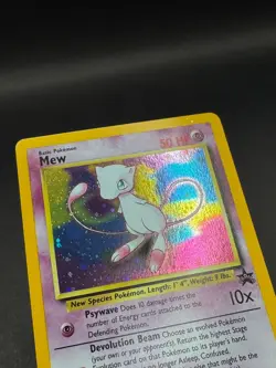 Pokemon TCG WOTC Mew Black Star Promo 9 Holo 1999 Holo Swirl NM - Image 3