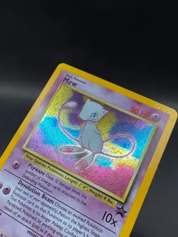 Pokemon TCG WOTC Mew Black Star Promo 9 Holo 1999 Holo Swirl NM - Image 4
