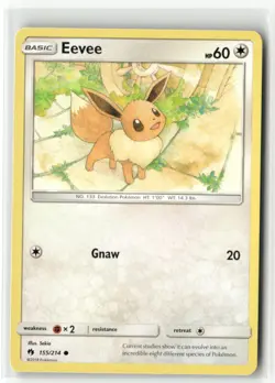 Eevee 155/214 Lost Thunder Pokemon TCG NM - Image 1