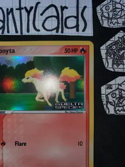 Pokemon NM Delta Species Reverse Holo Stamp Ponyta 78/113 - Image 4
