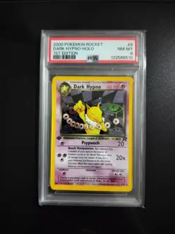 Pokemon PSA 8 Team Rocket 1st Edition Dark Hypno 9/82 PSA 8 NM - Image 1