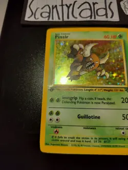 Pokemon HP Scratch Error Jungle First Edition Holo Pinsir 9/64 - Image 2