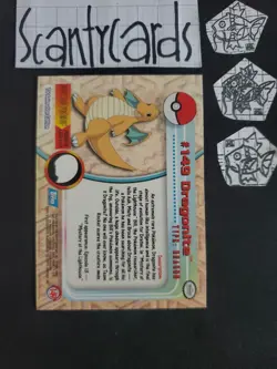 Topps 2000 Pokemon TV Animation Edition Series 3 #149 Dragonite - Image 4