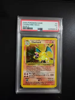 Pokemon PSA 3 Base Set 2 Charizard 4 Holo PSA 3 - Image 1