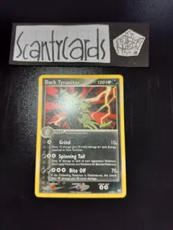 🚀 Pokemon LP Team Rocket Returns Regular Dark Tyranitar 20/109 - Image 2