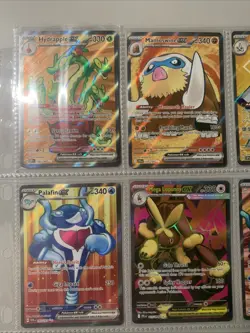 Pokemon TCG Modern Full Art Holo Rare EX Binder Page Lot of 9 Cards - Image 2