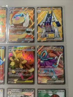 Pokemon TCG Modern Full Art Holo Rare EX Binder Page Lot of 9 Cards - Image 3