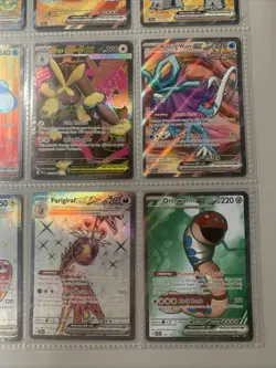 Pokemon TCG Modern Full Art Holo Rare EX Binder Page Lot of 9 Cards - Image 4