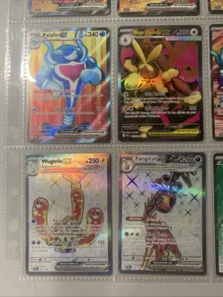 Pokemon TCG Modern Full Art Holo Rare EX Binder Page Lot of 9 Cards - Image 5