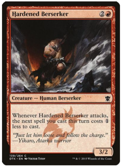 Magic the Gathering Cards Hardened Berserker (x4) PLAYSET MtG NM/LP - Image 1