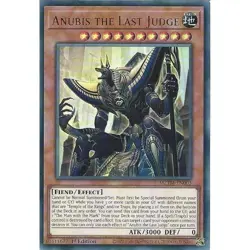 YUGIOH ANUBIS THE LAST JUDGE ULTRA RARE MZTM-EN003 - Image 1