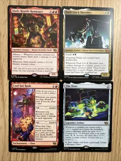 MTG TMNT Rare And Mythic The Ooze Cool But Rude Dark Leo & Shredder - Image 1