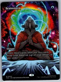 Brainstorm (Borderless) 4 Teenage Mutant Ninja Turtles Source - MTG - NM - Image 1