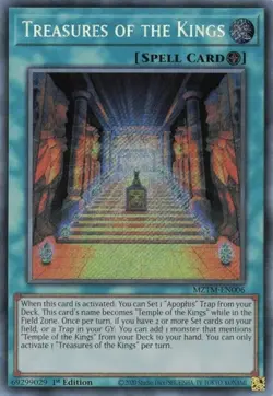 YUGIOH TREASURE OF THE KINGS SECRET RARE MZTM-EN006 - Image 1