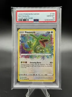 PSA10 - Rayquaza Amazing Rare - GEM MT - Vivid Voltage - 138/185 - Pokemon TCG - Image 1