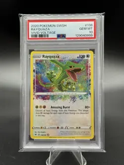 PSA10 - Rayquaza Amazing Rare - GEM MT - Vivid Voltage - 138/185 - Pokemon TCG - Image 5