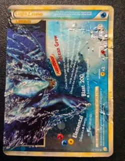 Lugia Legend 114/123 Pokemon Heartgold & Soul Silver (Bottom) 2010 Damaged - Image 1