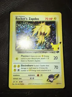 Pokemon Rocker’s Zapdos 15/132 25th Anniversary Celebrations Classic Collection - Image 1