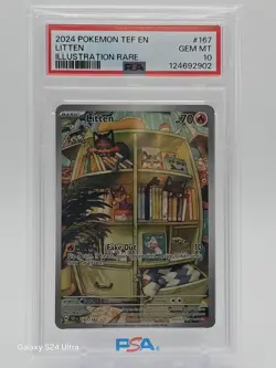 2024 Litten 167/162 EN:SV:TEF ILLUSTRATION RARE GEM MINT PSA 10 - Image 1