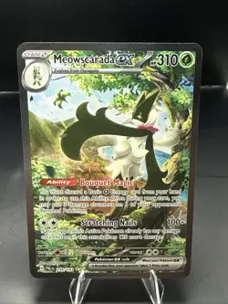 Pokemon Meowscarada ex 256/193 Sv02: Paldea Evolved Holo - Image 1