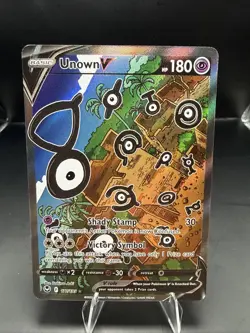 Pokemon Unown V Full Art Ultra Rare Holo 177/195 Silver Tempest - Image 2