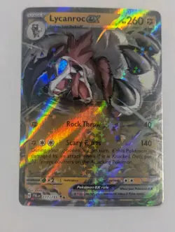 Lycanroc ex 117/193 Sv02: Paldea Evolved Holo Pokemon TCG NM - Image 1