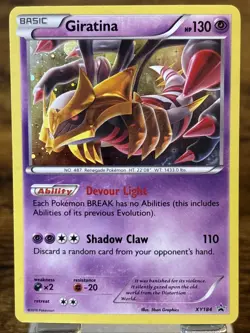 Giratina XY184 XY Black Star Promo Holo Pokemon Card LP Cosmos - Image 1