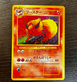 Pokemon card TCG Flareon No.136 Holo Rare Old Back Jungle 1997 Japanese LP / MP - Image 1