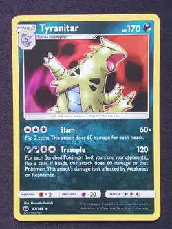 Tyranitar 87/168 Celestial Storm Reverse Holo Pokemon Card EX-LP - Image 1