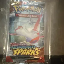 Pokemon Scarlet & Violet Surging Sparks Booster Pack English 10 Cards Latias - Image 2