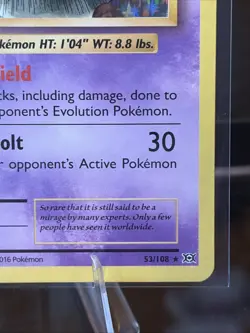 Pokemon TCG XY Evolutions Mew Holo Rare Card 53/108 NM/Mint Condition Copy - Image 5