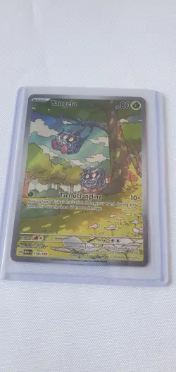 Pokemon TCG Tangela Illustration Rare Scarlet & Violet 151 Holo Card 178/165 NM - Image 1
