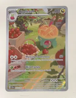 Pokemon Appletun 211/191 Surging Sparks Full Art Holo Card Illustration TCG NM - Image 1