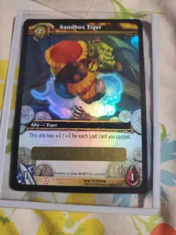 CHOOSE Pick your WOW TCG Loot Card Unscratched World of Warcraft Sandbox Tiger - Image 1