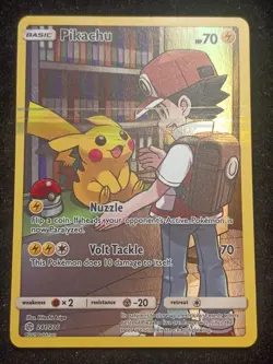 Pokemon Pikachu 241/236 Cosmic Eclipse Holo Basic Electric 70 HP Card 2019 - Image 1