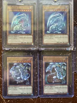 Yu-Gi-Oh! Legendary Collection Kaiba Blue-Eyes White Dragon Lot 4 Cards MINT!! - Image 1