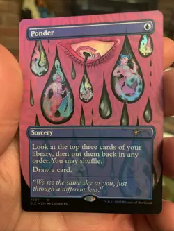 MTG TCG Secret Lair: 30th Anniversary Countdown Kit Ponder #2007 Foil - Image 1