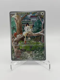 Pokemon Meowth 106/094 – Phantasmal Flames – English IR (Illustration Rare) - Image 1