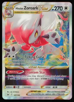 2022 Sword & Shield - Lost Origin Hisuian Zoroark VSTAR VSTAR/Rare Holo VSTAR - Image 1
