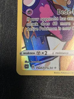 Pokemon TCG Dedenne TG07/TG30 Ultra Rare Full Art Holo Brilliant Stars - Image 5