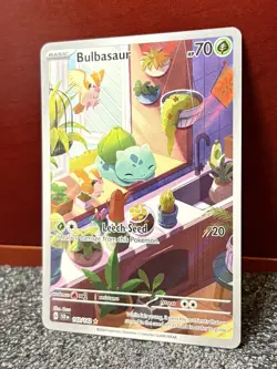 Pokemon SV07: Stellar Crown Set {{{ Bulbasaur }}} 143/142~Illustration Rare~L@@K - Image 2