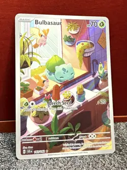 Pokemon SV07: Stellar Crown Set {{{ Bulbasaur }}} 143/142~Illustration Rare~L@@K - Image 3