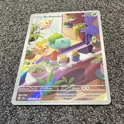 Pokemon SV07: Stellar Crown Set {{{ Bulbasaur }}} 143/142~Illustration Rare~L@@K - Image 4
