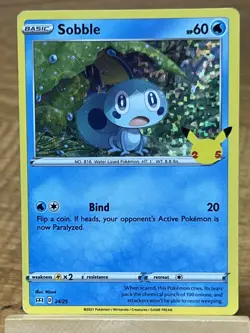 Pokemon TCG Sobble 24/25 McDonalds Collection 2021 Holo - Image 1