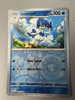 Pokemon TCG * Scarlet & Violet * 53/198 Quaxwell REVERSE HOLO Uncommon NM - Image 1