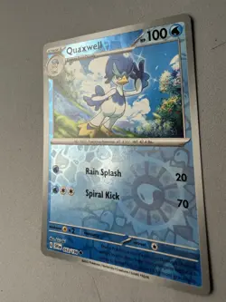 Pokemon TCG * Scarlet & Violet * 53/198 Quaxwell REVERSE HOLO Uncommon NM - Image 2