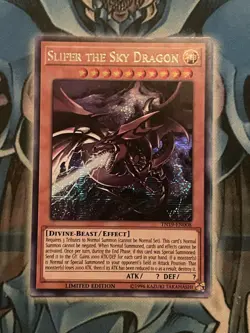 Yugioh! Slifer the Sky Dragon TN19-EN008 Secret Rare Limited Edition NM - Image 1